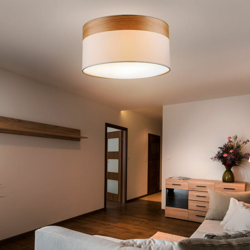 Lámpara de pantalla textil para dormitorio, lámpara de techo, focos de madera en un juego que incluye bombillas LED
Lámpara de pantalla textil para dormitorio, lámpara de techo, focos de madera en un juego que incluye bombillas LED