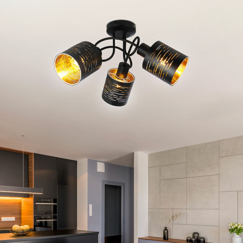 Luz de techo decoración perforaciones diseño focos oro negro sala de estar iluminación punto redondo lámpara
Luz de techo decoración perforaciones diseño focos oro negro sala de estar iluminación punto redondo lámpara