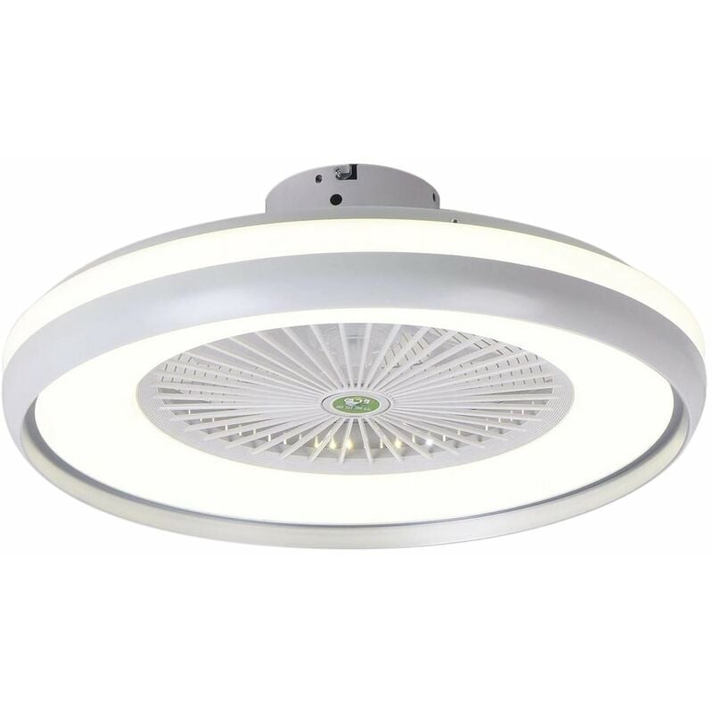 Happyshopping - Luz de ventilador, ventilador de techo con luz LED, con control remoto, sin bateria, luz de techo LED moderna,Gris 
Happyshopping - Luz de ventilador, ventilador de techo con luz LED, con control remoto, sin bateria, luz de techo LED moderna,Gris