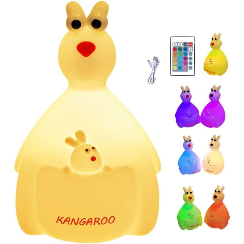 Abcrital - Luz nocturna LED para niños, Luz nocturna multicolor de silicona para bebés, Luz nocturna LED portátil para niños, Luz LED USB recargable
Abcrital - Luz nocturna LED para niños, Luz nocturna multicolor de silicona para bebés, Luz nocturna LED portátil para niños, Luz LED USB recargable