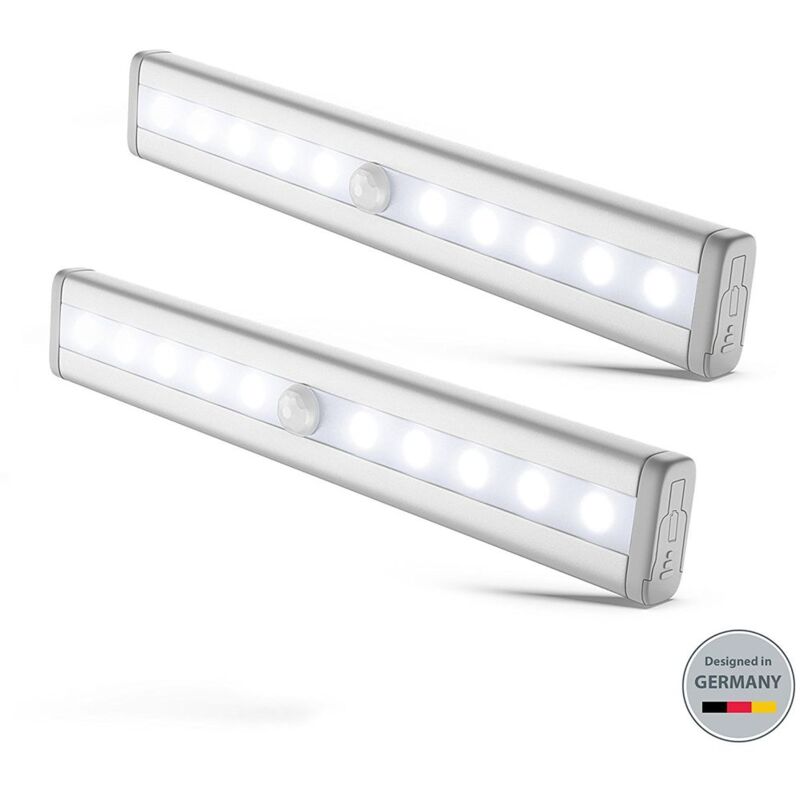 luz nocturna más versátil, 10 leds con 80lm, detector de movimiento, 19x3cm, Pack de 2, con banda magnética, Funciona con 4 pilas AAA (no incl.)
luz nocturna más versátil, 10 leds con 80lm, detector de movimiento, 19x3cm, Pack de 2, con banda magnética, Funciona con 4 pilas AAA (no incl.)