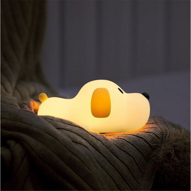Luz nocturna para bebés y niños, linda lámpara para perros Bebés y niños Luz nocturna segura ABS + silicona, control táctil ajustable de brillo LED
Luz nocturna para bebés y niños, linda lámpara para perros Bebés y niños Luz nocturna segura ABS + silicona, control táctil ajustable de brillo LED