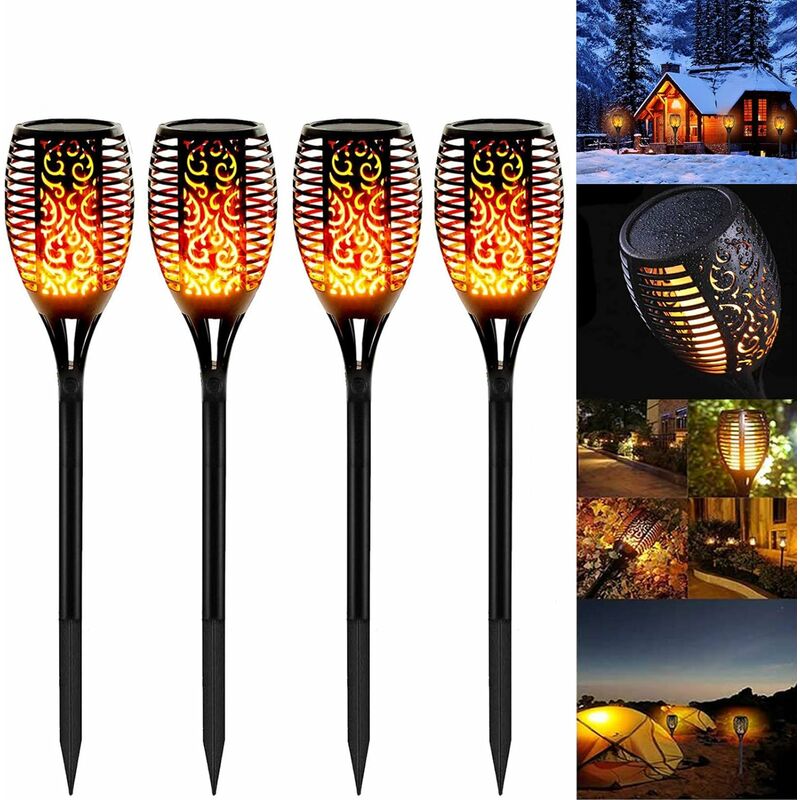 Luz solar de la llama de 4pcs, luz solar impermeable del jardín al aire libre Luz solar con luz cálida al aire libre de la llama realista
Luz solar de la llama de 4pcs, luz solar impermeable del jardín al aire libre Luz solar con luz cálida al aire libre de la llama realista