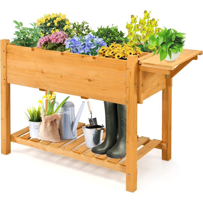 Maceta Elevada de Madera con 8 Compartimentos Jardinera de Suelo Cama Elevada para Plantas Flores para Exterior Balcón Patio 123,5x54x80cm
Maceta Elevada de Madera con 8 Compartimentos Jardinera de Suelo Cama Elevada para Plantas Flores para Exterior Balcón Patio 123,5x54x80cm