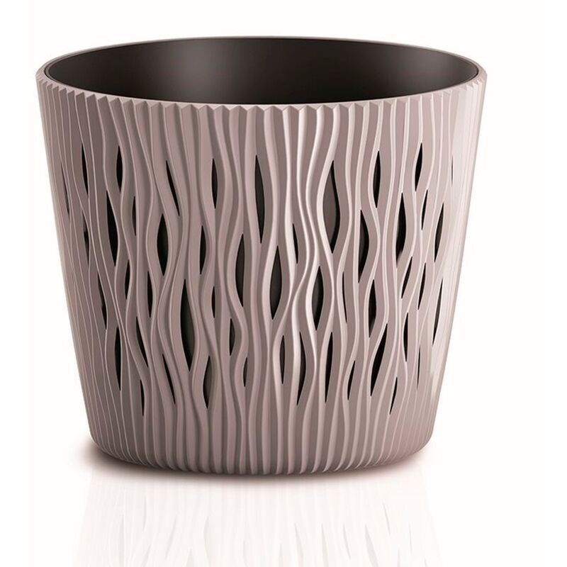 Maceta redonda de plastico Sandy Round en color mocca 22,5 (largo) x 22,5 (ancho) x 19,2 (alto) cm
Maceta redonda de plastico Sandy Round en color mocca 22,5 (largo) x 22,5 (ancho) x 19,2 (alto) cm