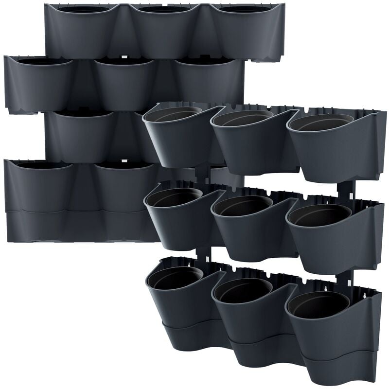Macetero vertical Prosperplast Cascade Wall de plastico en color antracita 67 (largo) x 17,7 (ancho) x 57 (alto) cm
Macetero vertical Prosperplast Cascade Wall de plastico en color antracita 67 (largo) x 17,7 (ancho) x 57 (alto) cm