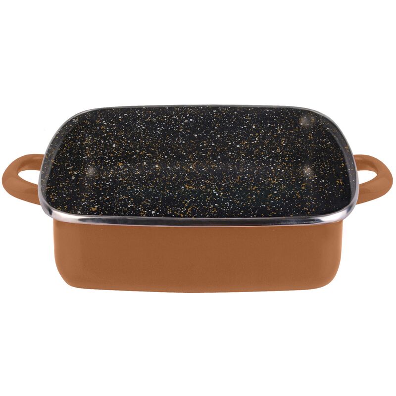 Magefesa COPPER tartera cuadrada 27 sin tapa de vidrio, acero esmaltado vitrificado, en cobre, inducción y lavavajillas
Magefesa COPPER tartera cuadrada 27 sin tapa de vidrio, acero esmaltado vitrificado, en cobre, inducción y lavavajillas