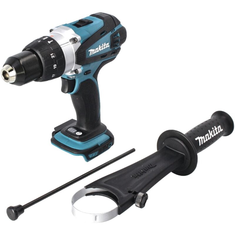 Makita DHP 458 Z Taladro combinado de impacto a batería 18V / 91Nm - Sin batería, sin cargador incluidos
Makita DHP 458 Z Taladro combinado de impacto a batería 18V / 91Nm - Sin batería, sin cargador incluidos