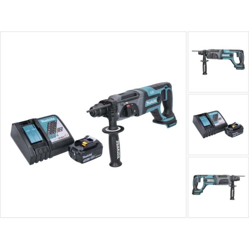 Makita DHR 241 RF1 Martillo combinado a batería 18V / SDS-Plus + 1x Batería 3,0 Ah + Cargador - Sin maletín incluido
Makita DHR 241 RF1 Martillo combinado a batería 18V / SDS-Plus + 1x Batería 3,0 Ah + Cargador - Sin maletín incluido