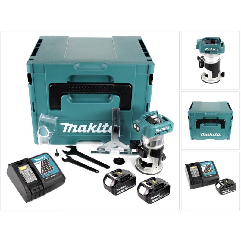 Makita - DRT 50 RFJ Fresadora multifunción a batería 18V en maletín Makpac 4 + 2x Batería BL 1830 + Cargador DC 18 RC
Makita - DRT 50 RFJ Fresadora multifunción a batería 18V en maletín Makpac 4 + 2x Batería BL 1830 + Cargador DC 18 RC