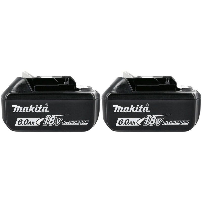 Makita Genuine Bl1860 18V Lxt Li Ion 6 0Ah Battery Twin Pack Makita