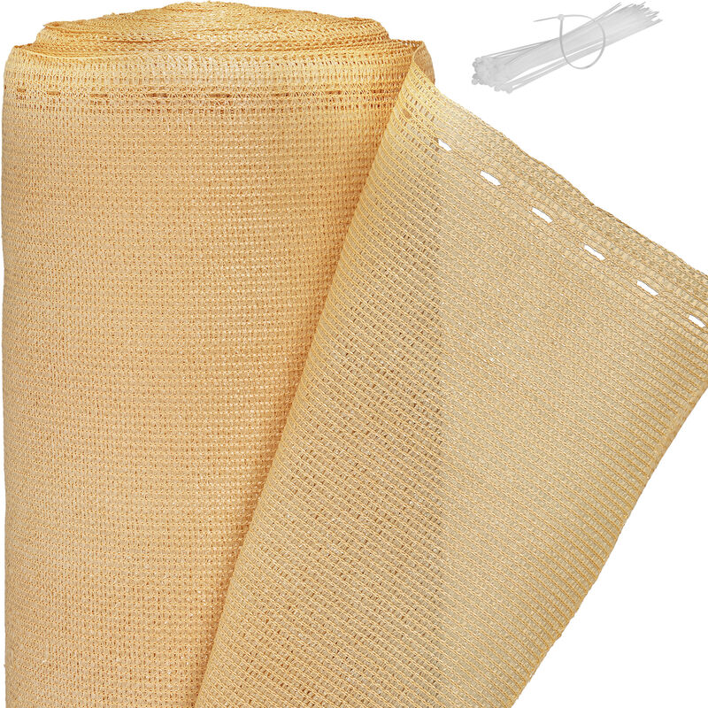 Malla Ocultación, 1 x 10 m, Protección Vallas, Jardín, Anti-UV, HDPE, Resiste Intemperie, Privacidad, Beige
Malla Ocultación, 1 x 10 m, Protección Vallas, Jardín, Anti-UV, HDPE, Resiste Intemperie, Privacidad, Beige