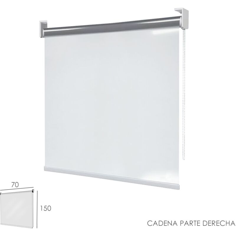 Riel Chyc - Mampara cortina enrollable pvc transparente, medidas 70 x 150 cm. cadena lado derecho
Riel Chyc - Mampara cortina enrollable pvc transparente, medidas 70 x 150 cm. cadena lado derecho