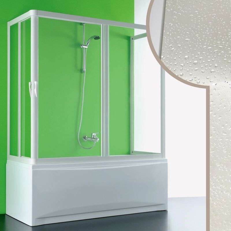 Mampara de bañera 3 lados de acrílico h 150 cm mod. Nettuno 70x170x70 cm apertura central
Mampara de bañera 3 lados de acrílico h 150 cm mod. Nettuno 70x170x70 cm apertura central