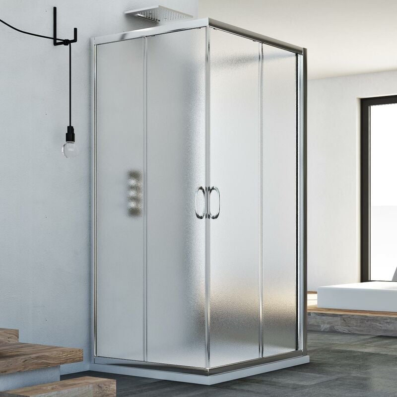 Mampara de ducha 3 lados vidrio impreso h 185 mod. Junior Trio 70x70x70 cm cuadrado
Mampara de ducha 3 lados vidrio impreso h 185 mod. Junior Trio 70x70x70 cm cuadrado