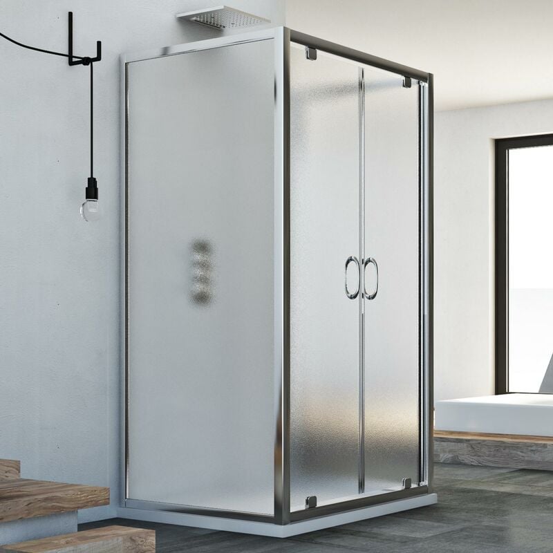 Mampara de ducha 3 lados vidrio impreso h 185 mod. Sintesi Trio 2 Hojas 70x120x70 cm rectangular
Mampara de ducha 3 lados vidrio impreso h 185 mod. Sintesi Trio 2 Hojas 70x120x70 cm rectangular