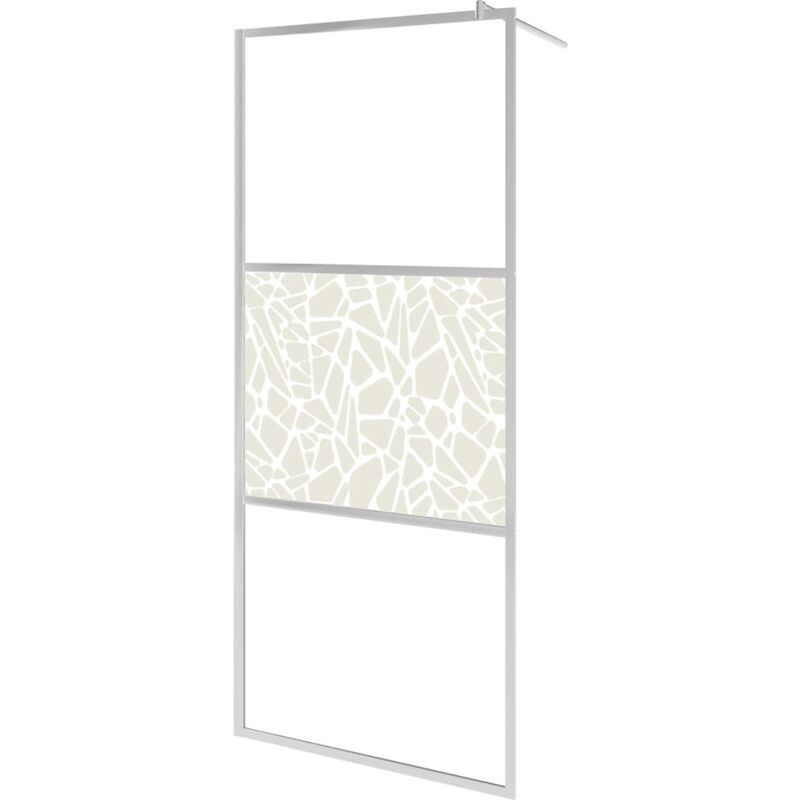 Mampara de ducha accesible vidrio ESG diseño piedras 140x195 cm - Plateado - Vidaxl
Mampara de ducha accesible vidrio ESG diseño piedras 140x195 cm - Plateado - Vidaxl