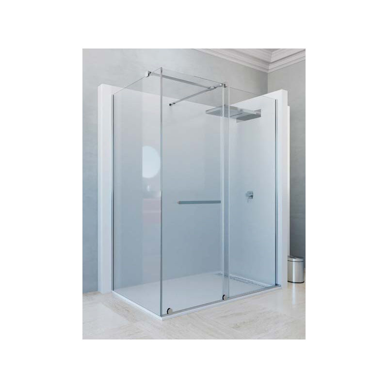 Mampara de ducha angular de 2 hojas fijas y 1 puerta corredera. - Cristal 8 mm con ANTICAL INCLUIDO - Modelo IRATI Medida (70 X 90) - CRISTAL
Mampara de ducha angular de 2 hojas fijas y 1 puerta corredera. - Cristal 8 mm con ANTICAL INCLUIDO - Modelo IRATI Medida (70 X 90) - CRISTAL