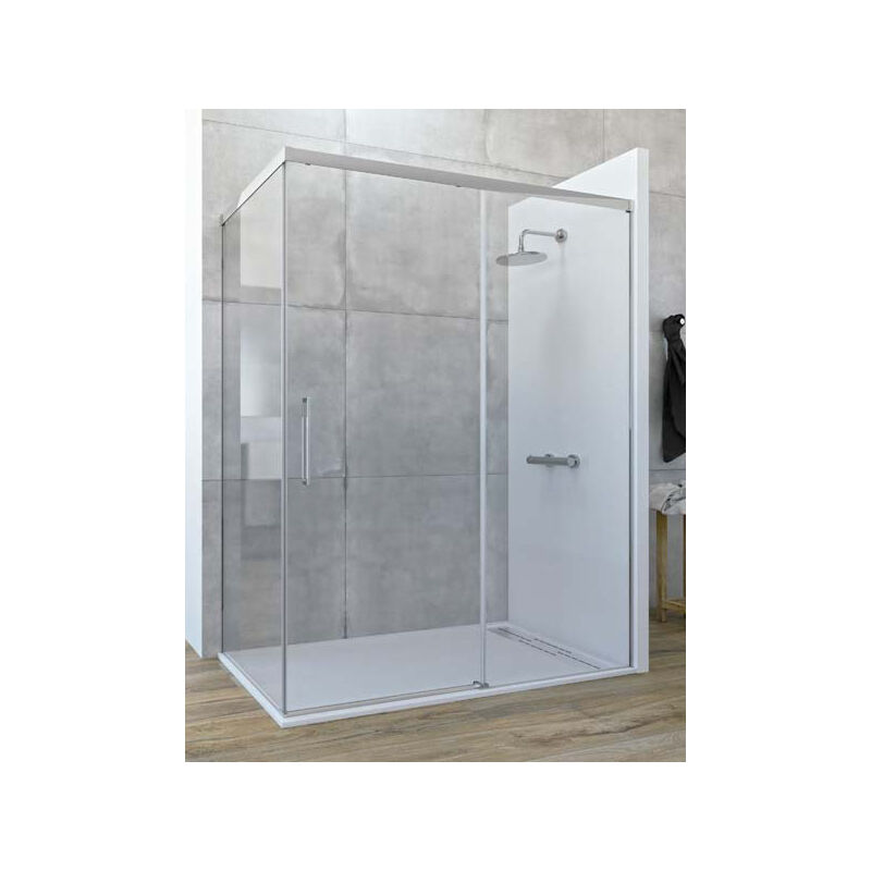 Mampara de ducha angular Corredera - de 2 hojas fijas y 1 puerta - Cristal 6 mm con ANTICAL INCLUIDO - Modelo SATELITE Medida (70 X 140) - CRISTAL
Mampara de ducha angular Corredera - de 2 hojas fijas y 1 puerta - Cristal 6 mm con ANTICAL INCLUIDO - Modelo SATELITE Medida (70 X 140) - CRISTAL