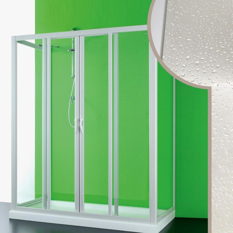 Mampara de ducha 3 lados apertura central h 185 de acrílico mod. Mercurio 2 70x130x70 cm
Mampara de ducha 3 lados apertura central h 185 de acrílico mod. Mercurio 2 70x130x70 cm