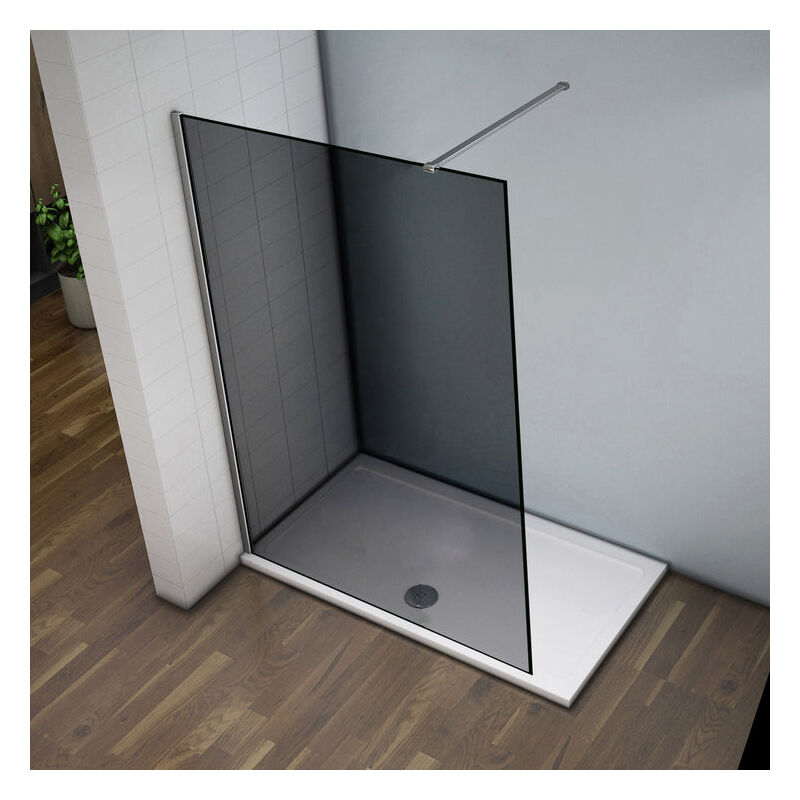 Mampara de Ducha italiana Walk -In, Cristal gris con tratamiento antical con barra de soporte 90 cm 140x200 cm
Mampara de Ducha italiana Walk -In, Cristal gris con tratamiento antical con barra de soporte 90 cm 140x200 cm