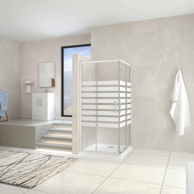 70x70x195cm Mamparas Cabina de ducha con Puerta corredera de 8 ruedas vidrio templado 5MM
70x70x195cm Mamparas Cabina de ducha con Puerta corredera de 8 ruedas vidrio templado 5MM
