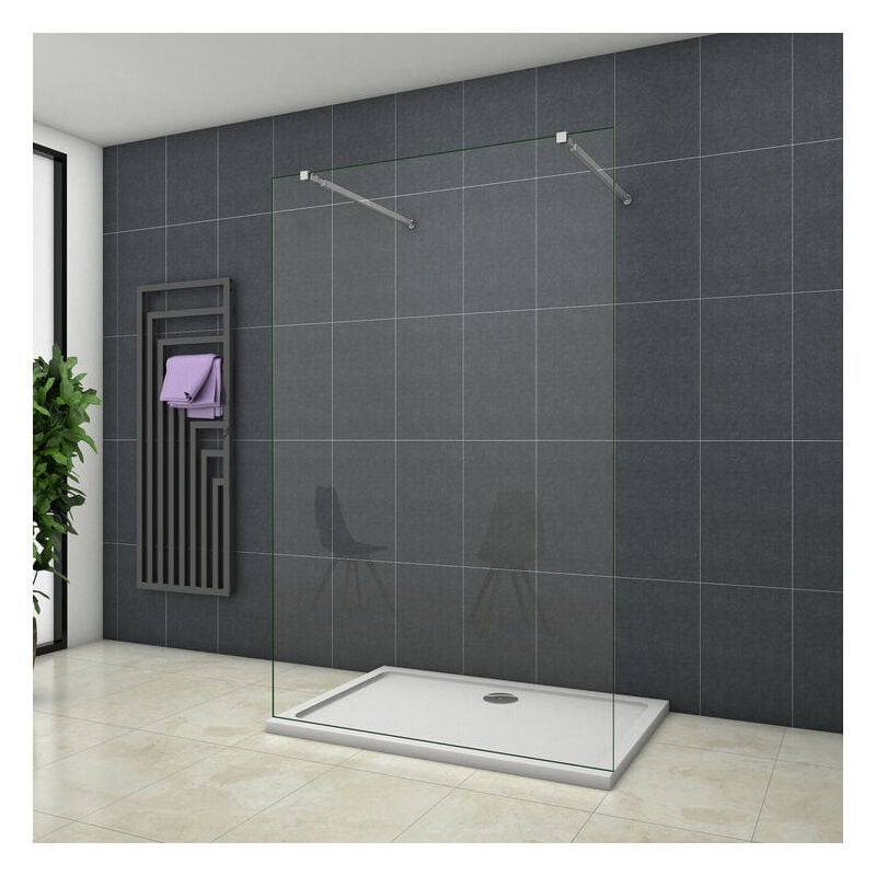 Mamparas ducha Panel Pantalla Fija Vidrio laminado de film seguridad a prueba de explosiciones 8mm 107x200cm - Dos Barras de Soporte 73-120cm
Mamparas ducha Panel Pantalla Fija Vidrio laminado de film seguridad a prueba de explosiciones 8mm 107x200cm - Dos Barras de Soporte 73-120cm