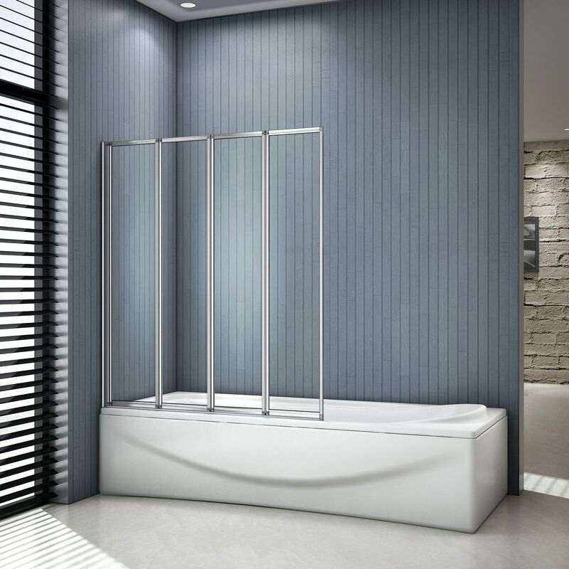 Mamparas de Bañera Biombo Plegable Cristal 4mm Cromado - 4 cristale plegable 100x140cm
Mamparas de Bañera Biombo Plegable Cristal 4mm Cromado - 4 cristale plegable 100x140cm