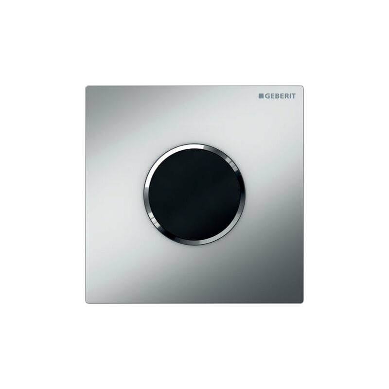 Mando para urinario Geberit con desagüe electrónico, funcionamiento con batería, tapa tipo 10, color: cromado mate / cromado brillante - 116.035.KN.1
Mando para urinario Geberit con desagüe electrónico, funcionamiento con batería, tapa tipo 10, color: cromado mate / cromado brillante - 116.035.KN.1