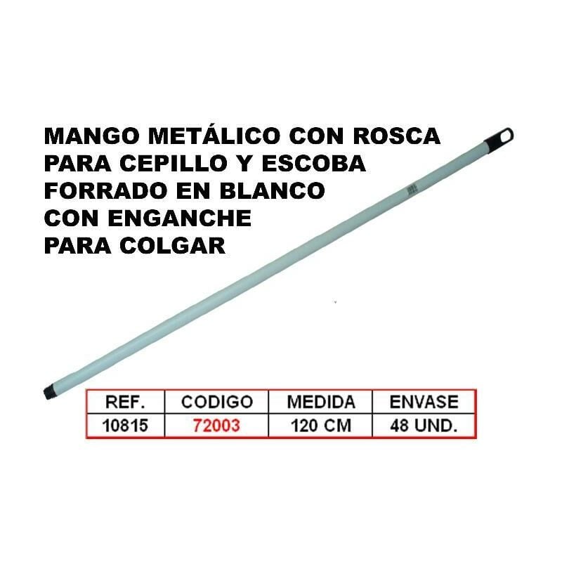 mango cepillo metal forrado blanco 1,20 10815 - Mibricotienda
mango cepillo metal forrado blanco 1,20 10815 - Mibricotienda