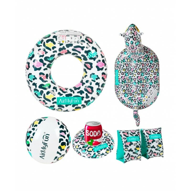 Manguitos para niños de 3-6 años + 2 Flotadores + Posavaso + Pelota hinchable para piscina y playa Pack Leopardo - Multicolor
Manguitos para niños de 3-6 años + 2 Flotadores + Posavaso + Pelota hinchable para piscina y playa Pack Leopardo - Multicolor