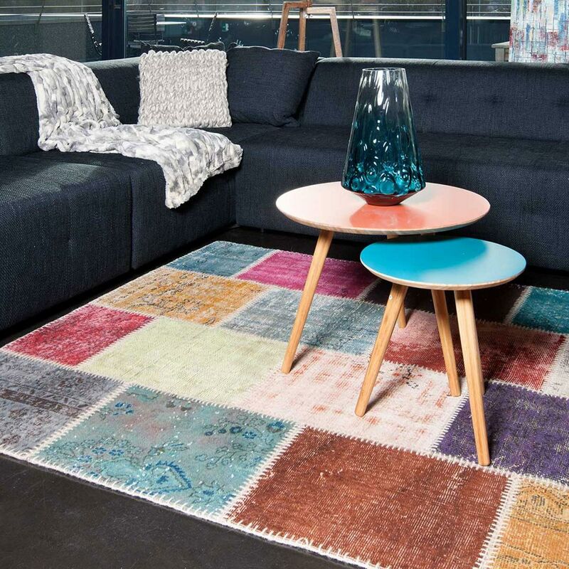 manta moderno diseño de 80x150 cm rectangular PATCHWORK CLASE 1A2T Beige habitación anudadas a mano - Multicolore
manta moderno diseño de 80x150 cm rectangular PATCHWORK CLASE 1A2T Beige habitación anudadas a mano - Multicolore