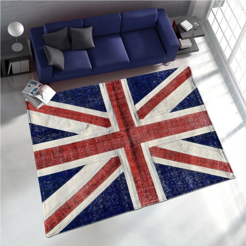 Unamourdetapis - manta moderno diseño de 80x150 cm UNION JACK rectangular PATCHWORK 1A2T mano azul anudado de habitaciones - Bleu
Unamourdetapis - manta moderno diseño de 80x150 cm UNION JACK rectangular PATCHWORK 1A2T mano azul anudado de habitaciones - Bleu