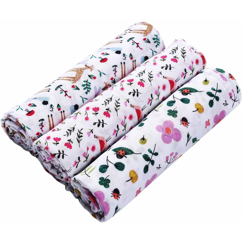 Manta Swaddle para bebe de 3 piezas Manta Swaddle de muselina de bambu para ninas y ninos 47 x 47 pulgadas Envoltura grande transpirable,Blanco, tipo
Manta Swaddle para bebe de 3 piezas Manta Swaddle de muselina de bambu para ninas y ninos 47 x 47 pulgadas Envoltura grande transpirable,Blanco, tipo