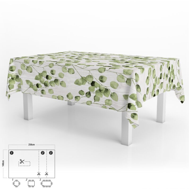 Mantel hule rectangular hojas verdes impermeable antimanchas pvc 140x250 cm. recortable uso interior y exterior
Mantel hule rectangular hojas verdes impermeable antimanchas pvc 140x250 cm. recortable uso interior y exterior