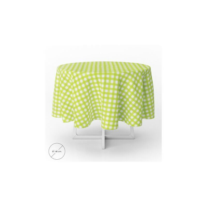 Mantel hule redondo cuadros lima impermeable antimanchas pvc Ø 140 cm. uso interior y exterior
Mantel hule redondo cuadros lima impermeable antimanchas pvc Ø 140 cm. uso interior y exterior