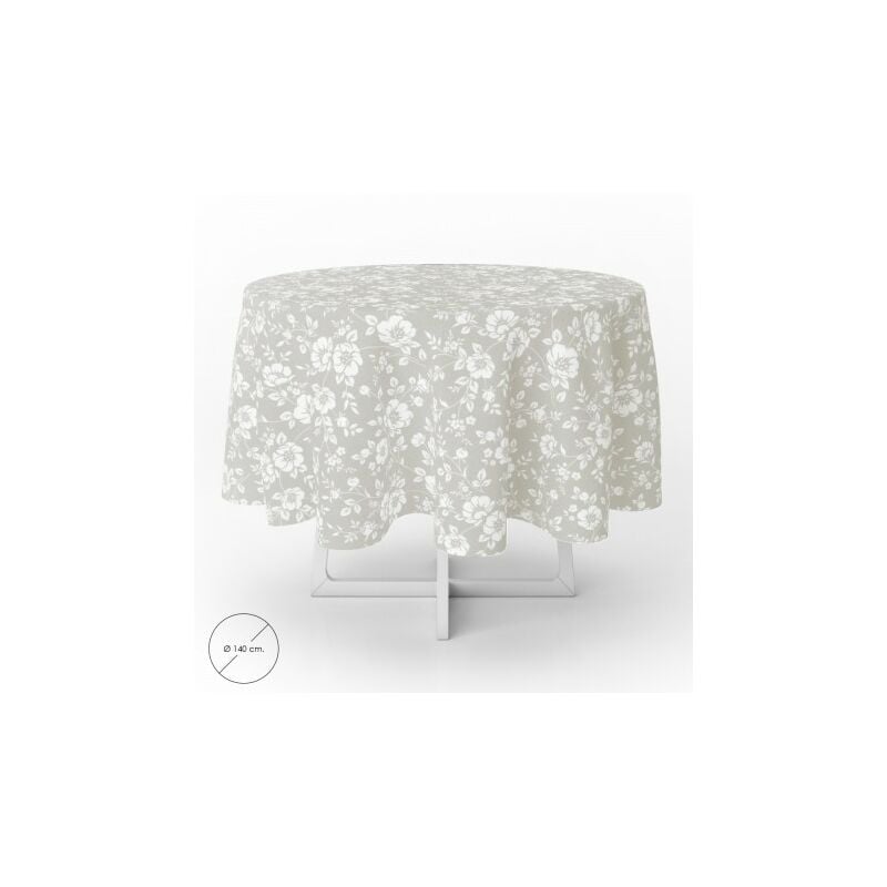 Mantel hule redondo flores blancas impermeable antimanchas pvc Ø140 cm. uso interior y exterior
Mantel hule redondo flores blancas impermeable antimanchas pvc Ø140 cm. uso interior y exterior
