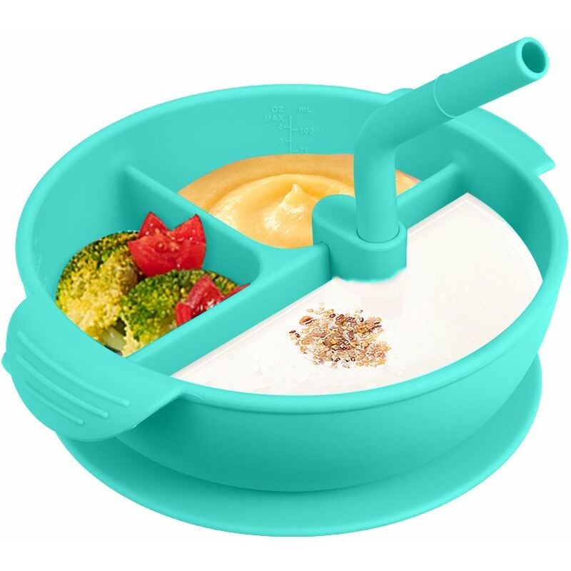Mantel individual de silicona de una pieza con cubierta y pajita Alfombrilla de plato de comida para bebes resistente al calor sin BPA con 3
Mantel individual de silicona de una pieza con cubierta y pajita Alfombrilla de plato de comida para bebes resistente al calor sin BPA con 3