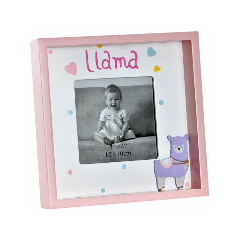 Marco de Fotos DKD Home Decor Madera MDF Llama (18 x 4 x 18 cm)