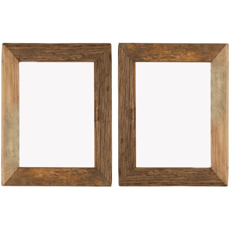vidaXL Marcos de Fotos 2 Unidades Madera Maciza Reciclada y Vidrio 34x40 cm - Marrón
vidaXL Marcos de Fotos 2 Unidades Madera Maciza Reciclada y Vidrio 34x40 cm - Marrón