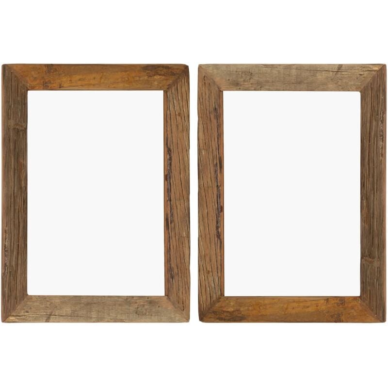 vidaXL Marcos de Fotos 2 Unidades Madera Maciza Reciclada y Vidrio 40x50 cm - Marrón
vidaXL Marcos de Fotos 2 Unidades Madera Maciza Reciclada y Vidrio 40x50 cm - Marrón