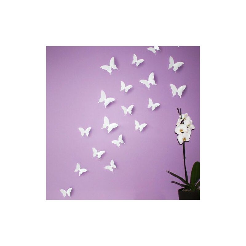 Mariposas en estilo 3D en BLANCO, 12 piezas, decoración de pared con puntos adhesivos para fijar
Mariposas en estilo 3D en BLANCO, 12 piezas, decoración de pared con puntos adhesivos para fijar