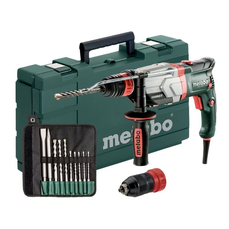 Metabo Martillo multiuso SDS-Plus UHEV 2860-2 Quick Set + juego de taladro/cincel (10 piezas)
Metabo Martillo multiuso SDS-Plus UHEV 2860-2 Quick Set + juego de taladro/cincel (10 piezas)
