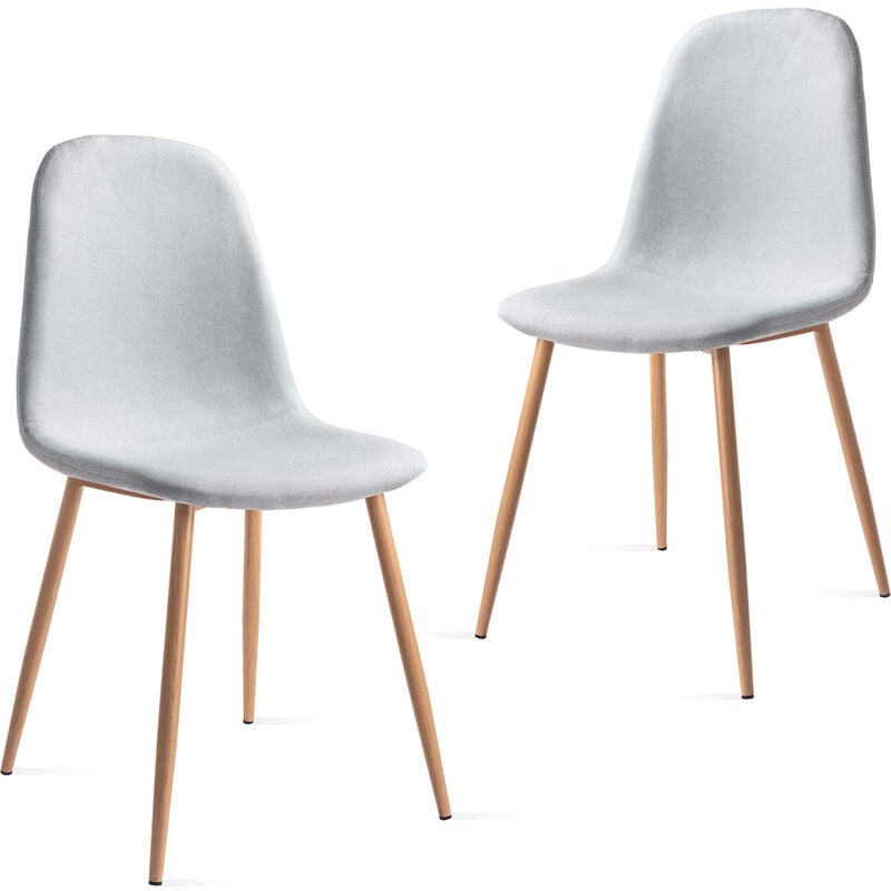 Pack 2 sillas nordicas comedor tapizadas salon cocina dormitorio Gris Perla
Pack 2 sillas nordicas comedor tapizadas salon cocina dormitorio Gris Perla