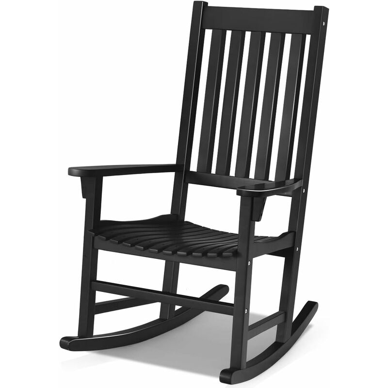 Mecedora de Jardín Mueble Silla de Madera Mecedora de Relajación Taburete para Patio Playa Terraza Exterior (Negro)
Mecedora de Jardín Mueble Silla de Madera Mecedora de Relajación Taburete para Patio Playa Terraza Exterior (Negro)