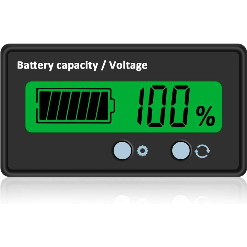 Medidor de batería de CC, probador de monitor de porcentaje de capacidad de voltaje de batería digital Lector de batería de CC de 8-63 V
Medidor de batería de CC, probador de monitor de porcentaje de capacidad de voltaje de batería digital Lector de batería de CC de 8-63 V