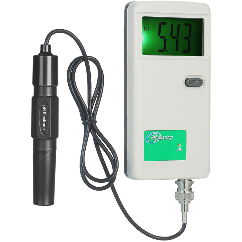 Medidor de pH Probador de pH portatil de alta precision Pantalla de retroiluminacion Probador de calidad del agua para laboratorio Agua potable
Medidor de pH Probador de pH portatil de alta precision Pantalla de retroiluminacion Probador de calidad del agua para laboratorio Agua potable