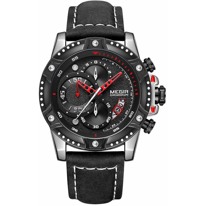 MEGIR 2130 Reloj de cuarzo militar resistente para hombre 3ATM Reloj deportivo impermeable para hombre Calendario Sub-diales Cronografo Reloj de
MEGIR 2130 Reloj de cuarzo militar resistente para hombre 3ATM Reloj deportivo impermeable para hombre Calendario Sub-diales Cronografo Reloj de