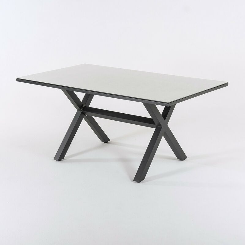 Edenjardin Muebles - Mesa auxiliar de jardÃÂn, Tamaño: 80x140x65 cm, Aluminio reforzado color antracita, Tablero cristal templado estilo cerá
Edenjardin Muebles - Mesa auxiliar de jardÃÂn, Tamaño: 80x140x65 cm, Aluminio reforzado color antracita, Tablero cristal templado estilo cerá