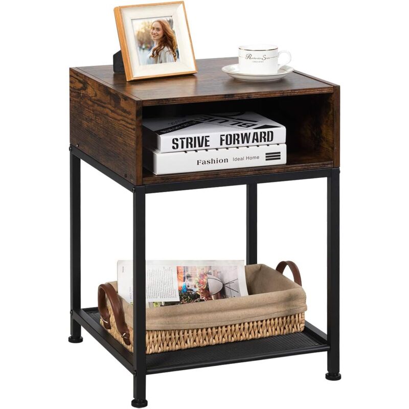 Mesa Auxiliar en Diseño Industrial Mesita de Noche con Estructura de Metal Mesa de Centro con Estante para Salón Dormitorio
Mesa Auxiliar en Diseño Industrial Mesita de Noche con Estructura de Metal Mesa de Centro con Estante para Salón Dormitorio